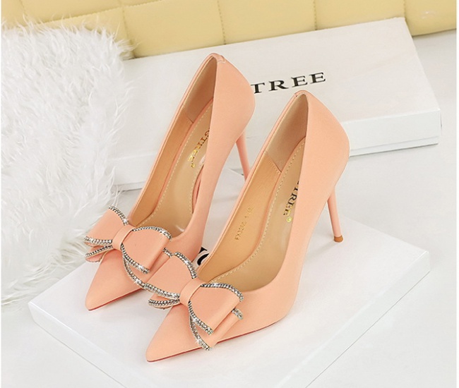 Banquet low shoes pointed high-heeled shoes for women