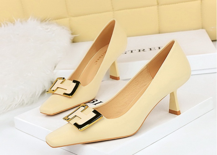 Metal buckles decoration high-heeled shoes shoes for women