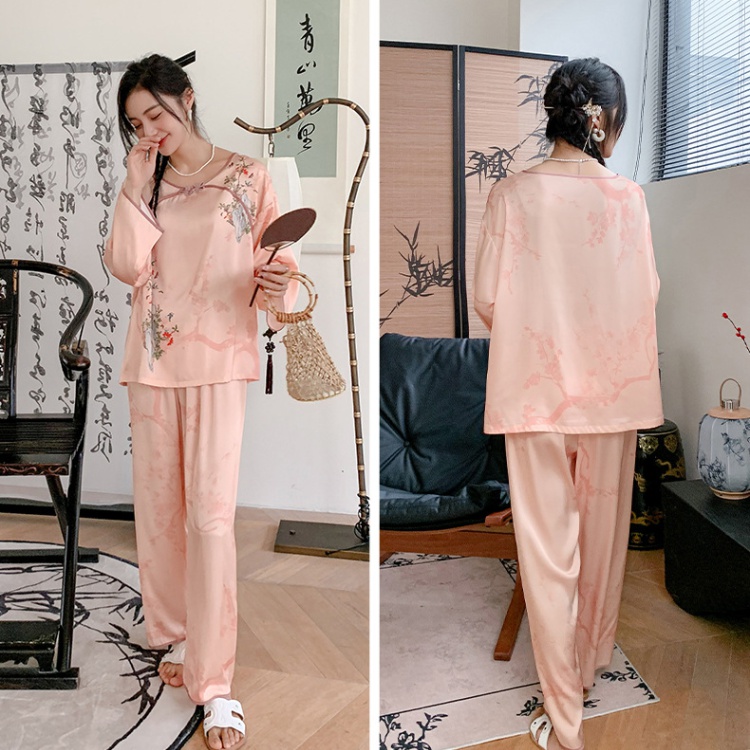 Homewear spring and summer printing pajamas a set