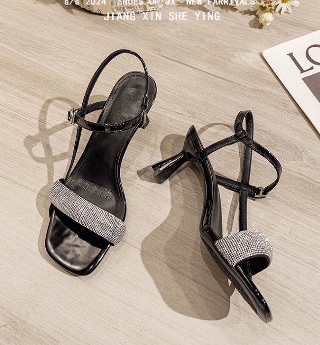 High-heeled fine-root high-heeled shoes summer sandals