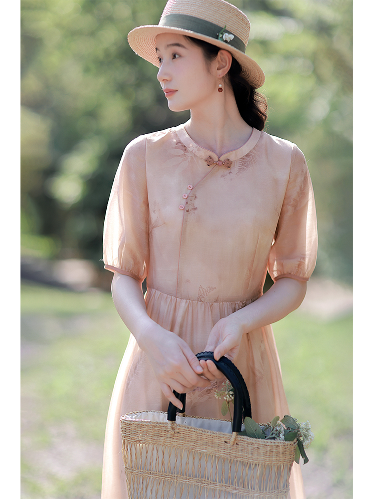 Summer short sleeve temperament art dress