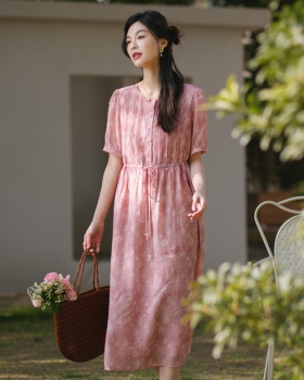 Temperament short sleeve summer art dress