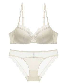 Summer thin Bra France style big chest underwear a set for women