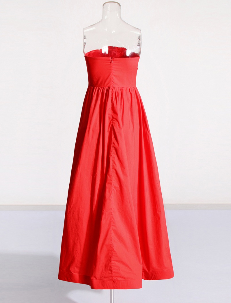 European style big skirt long dress elegant dress for women