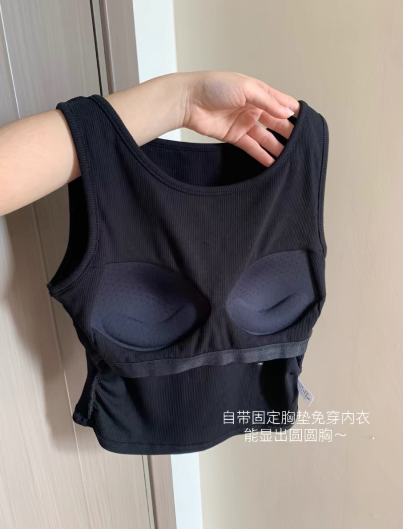 With chest pad enticement bottoming bow sling T-shirt