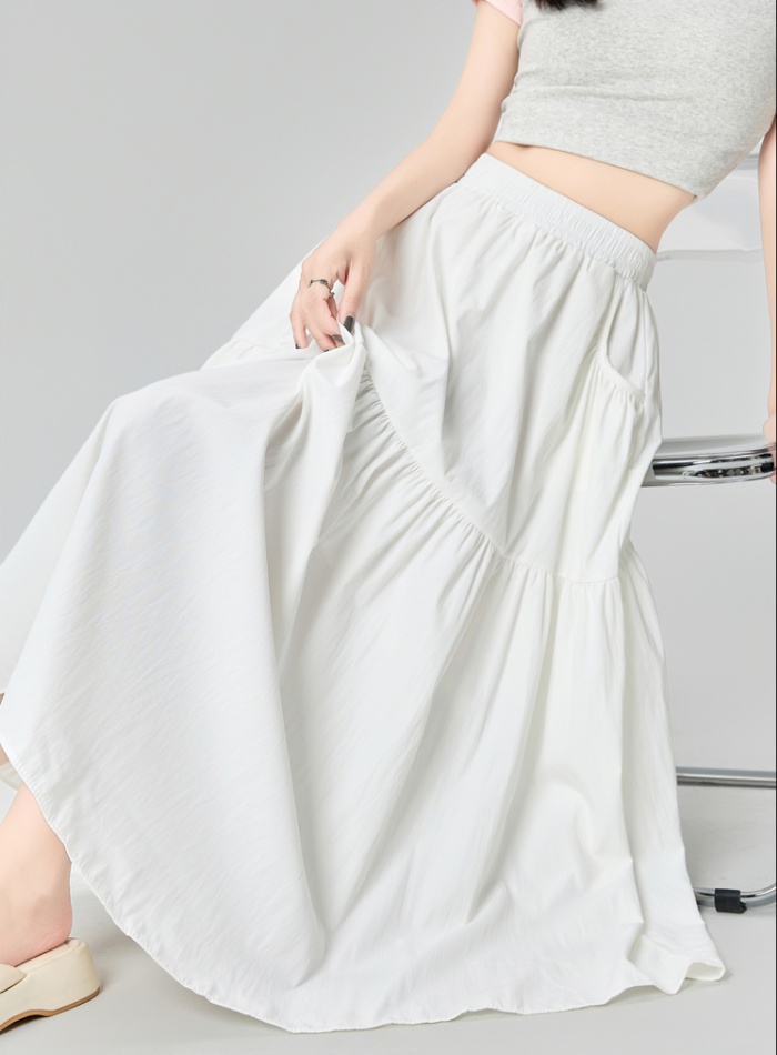 A-line cake slim skirt summer all-match long skirt