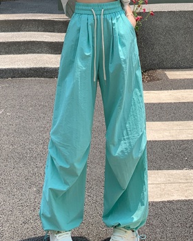 Casual wicking work pants straight long pants for women