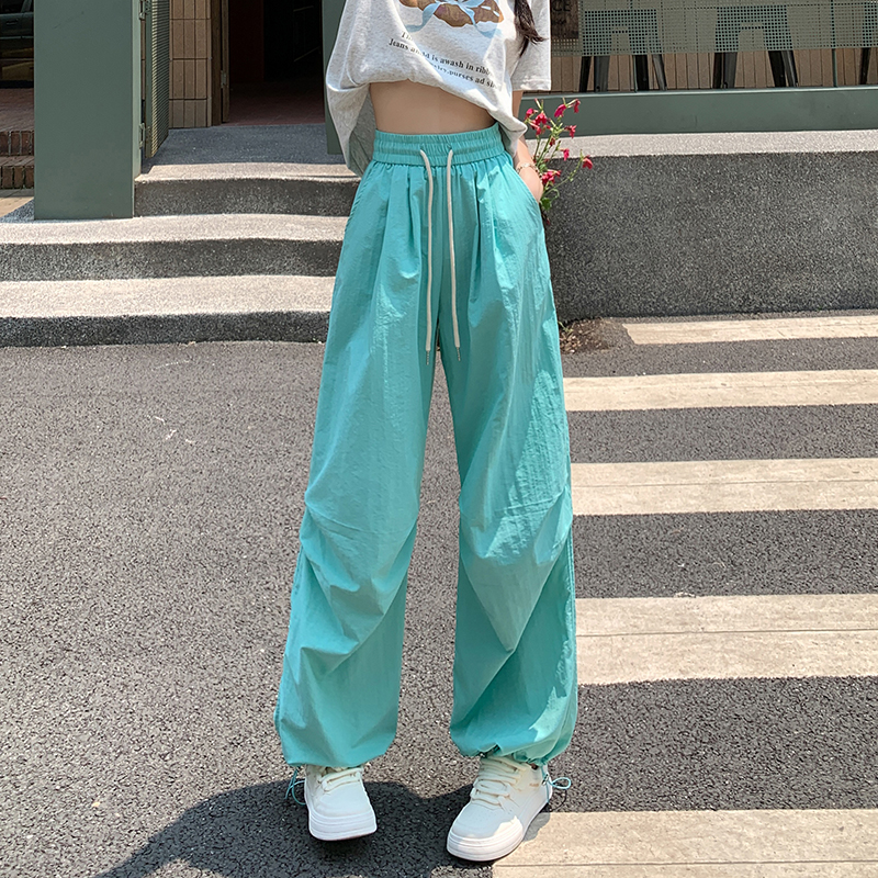 Casual wicking work pants straight long pants for women