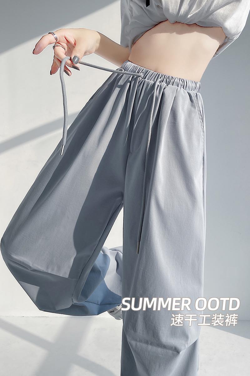 American style summer work pants slim casual pants for women