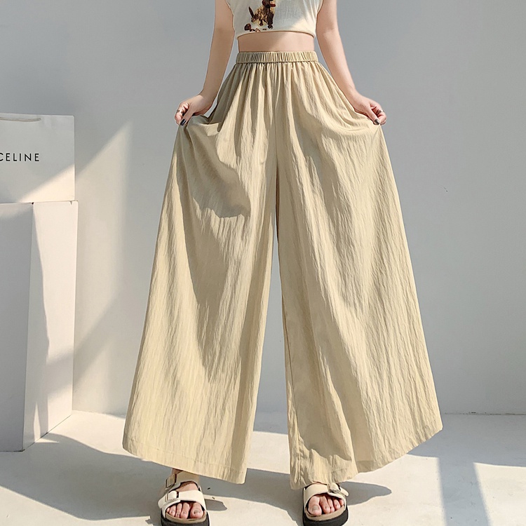 Casual wide leg pants nine pants for women