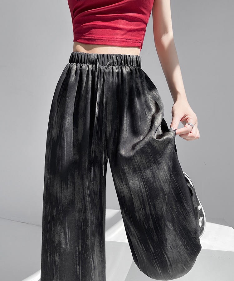 Drape straight pants Casual wide leg pants for women