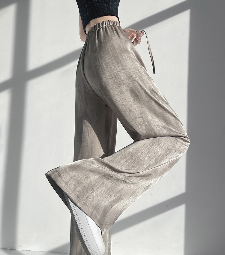 Drape straight pants Casual wide leg pants for women