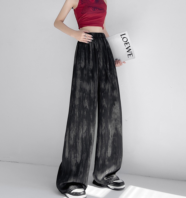 Drape straight pants Casual wide leg pants for women