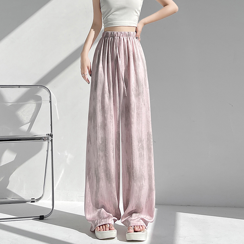 Drape straight pants Casual wide leg pants for women