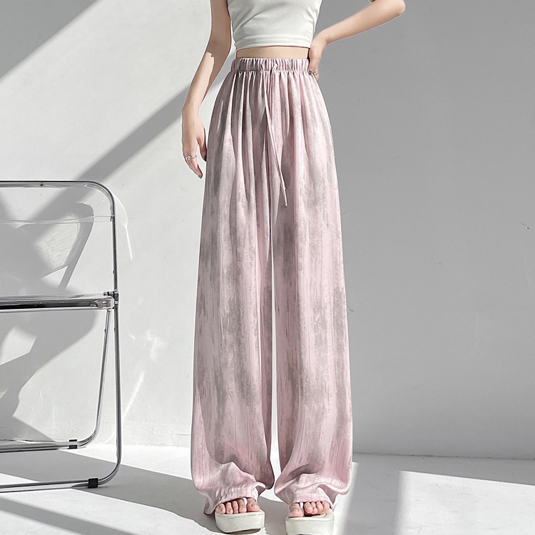 Drape straight pants Casual wide leg pants for women