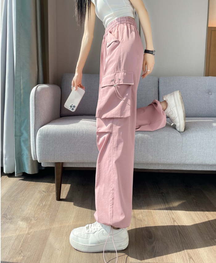 High waist work pants summer sweatpants for women