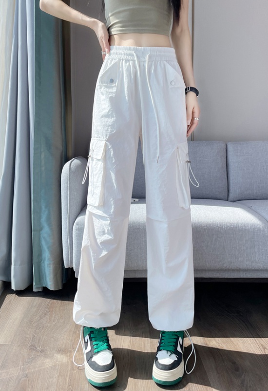 High waist work pants summer sweatpants for women