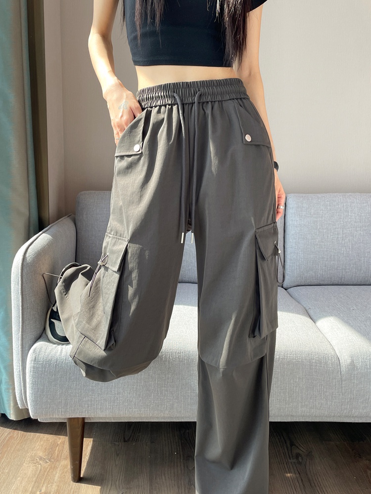 High waist work pants summer sweatpants for women