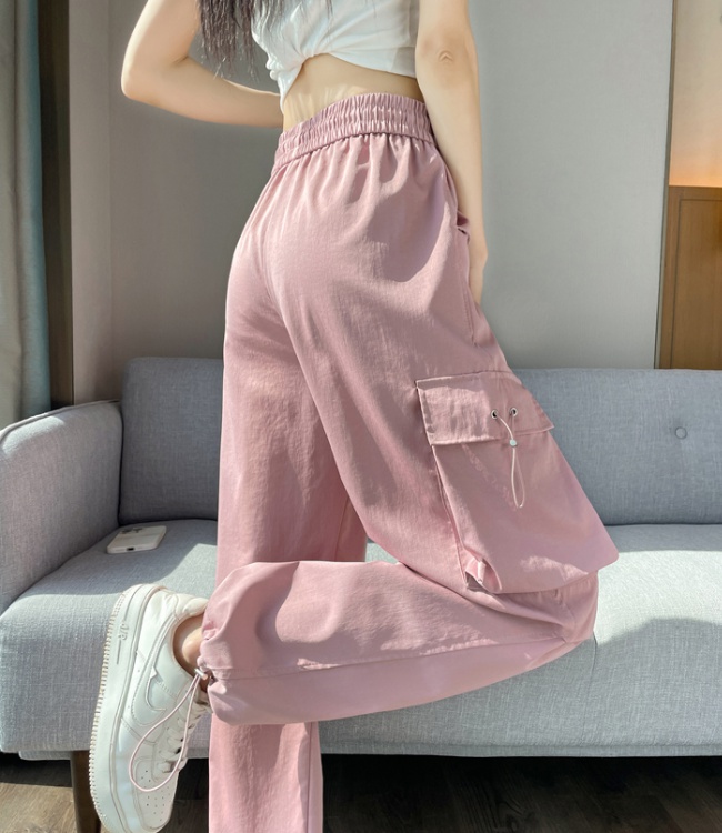 High waist work pants summer sweatpants for women