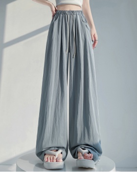 Loose summer drape wide leg pants ice silk sunscreen pants