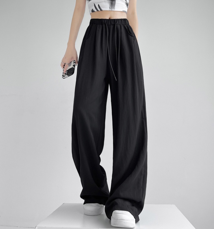 Loose summer drape wide leg pants ice silk sunscreen pants