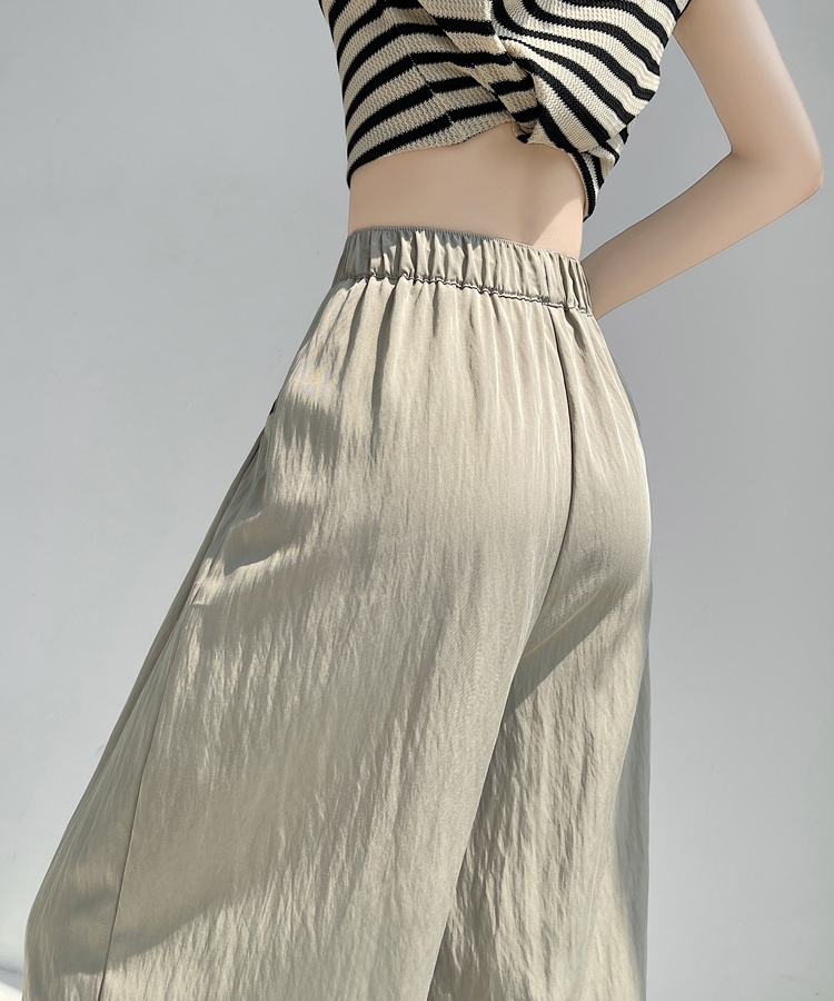 Loose summer drape wide leg pants ice silk sunscreen pants