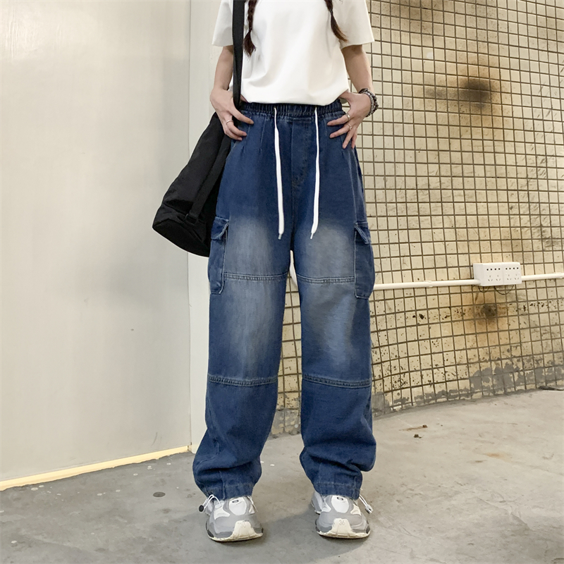 American style retro street work clothing loose hip-hop jeans