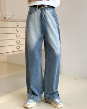 Straight large yard American style pants loose wide leg jeans