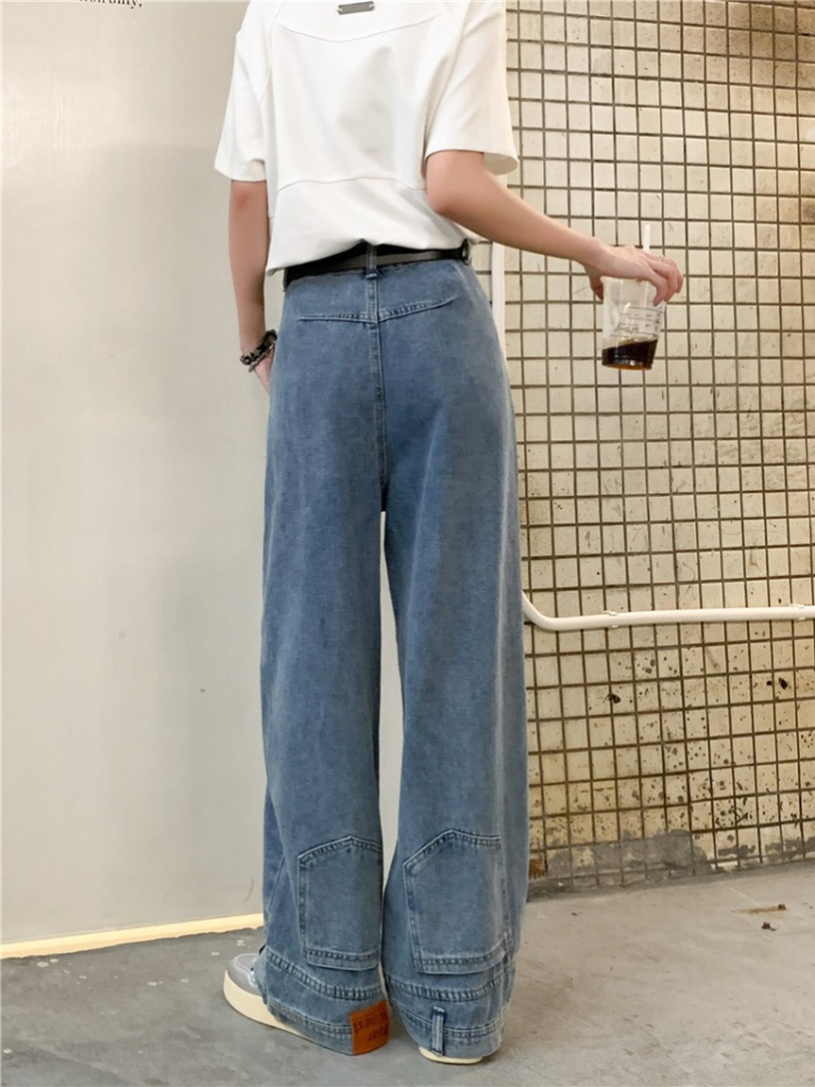 Straight large yard American style pants loose wide leg jeans