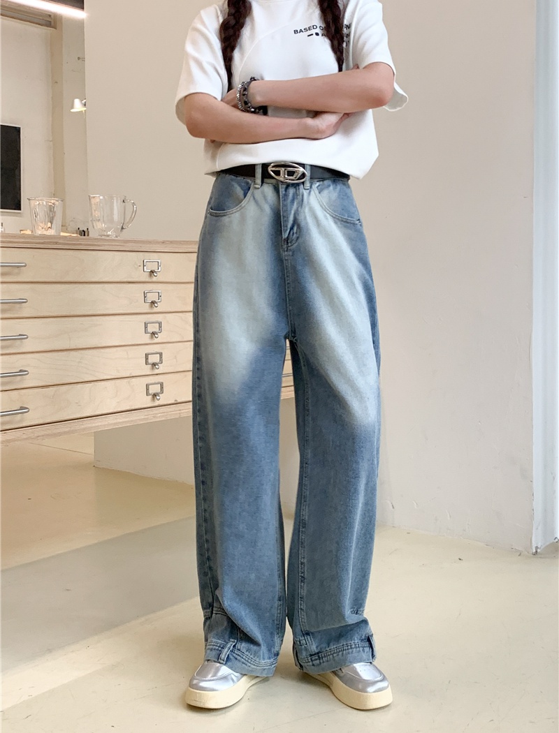 Straight large yard American style pants loose wide leg jeans