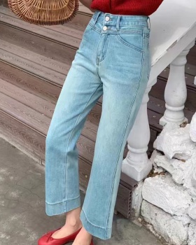 Slim jeans micro speaker long pants for women