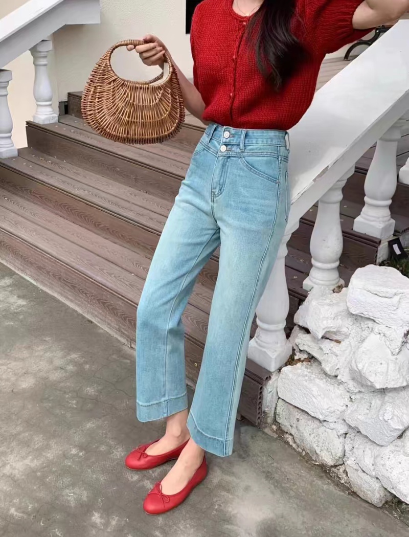 Slim jeans micro speaker long pants for women