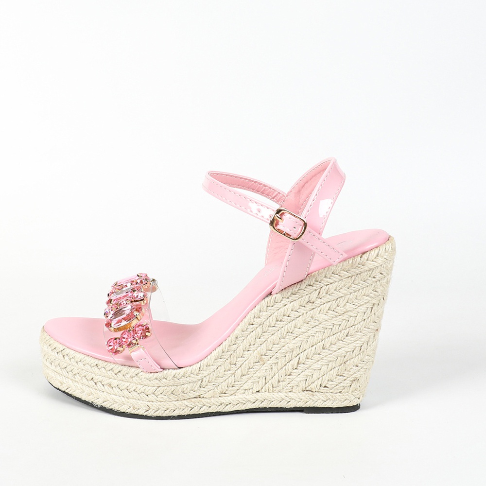 European style slipsole sexy weaving hemp rope platform