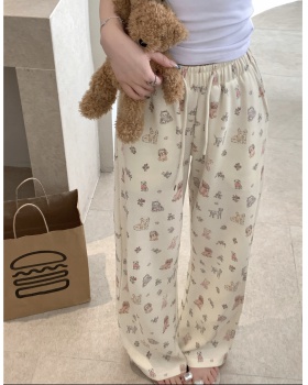 Maiden mopping wide leg pants dog pants