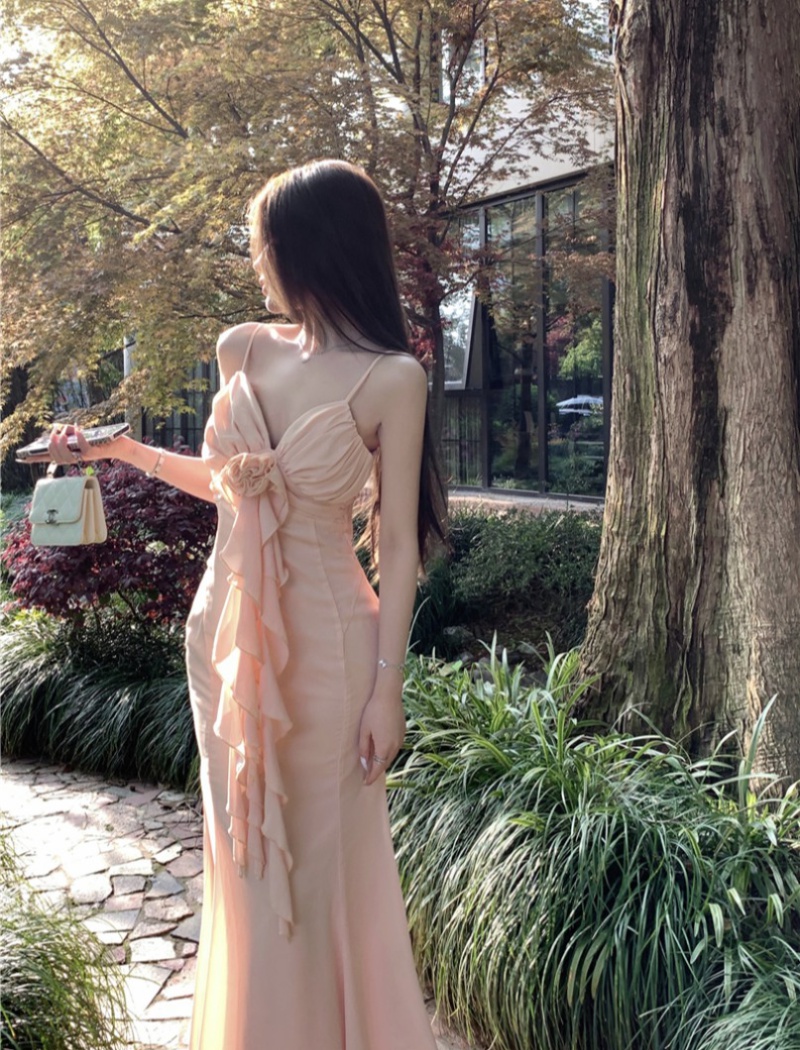 Sexy summer dress flowers sling long dress for women