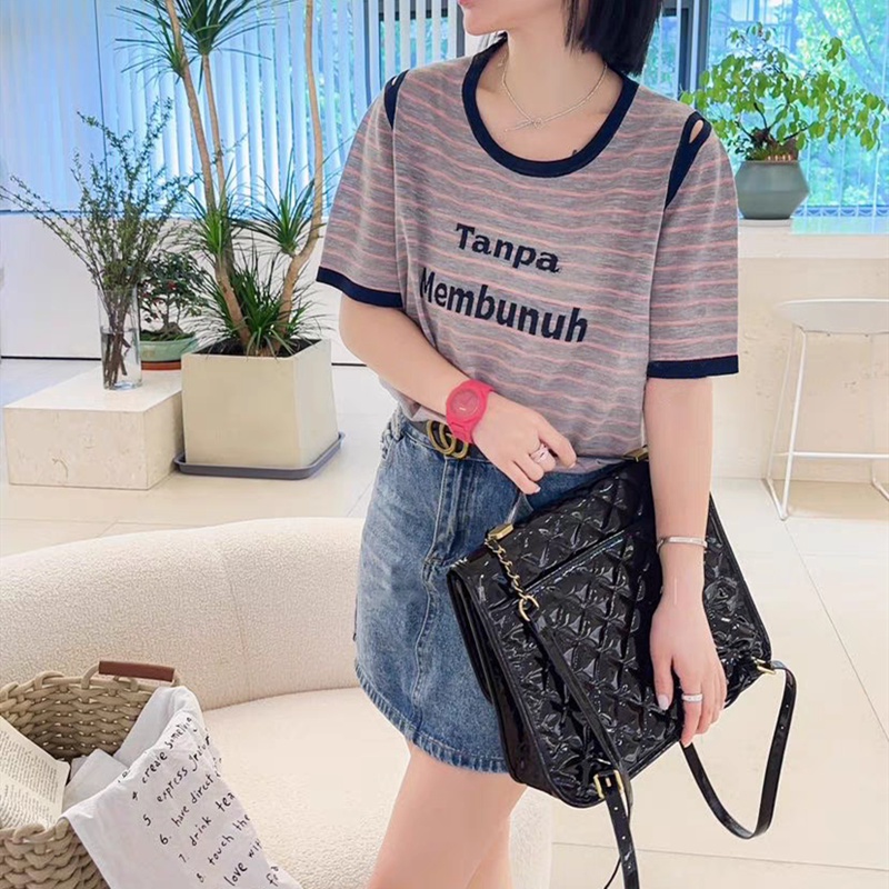 Thin loose bottoming shirt knitted Western style tops for women