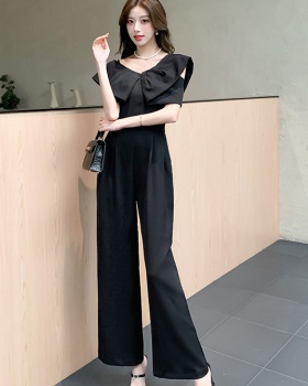 Fashion summer long pants slim mixed colors jumpsuit