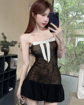 Wrapped chest lace sweet tight spicegirl fashion dress for women