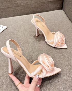 France style pointed summer high-heeled small sandals for women