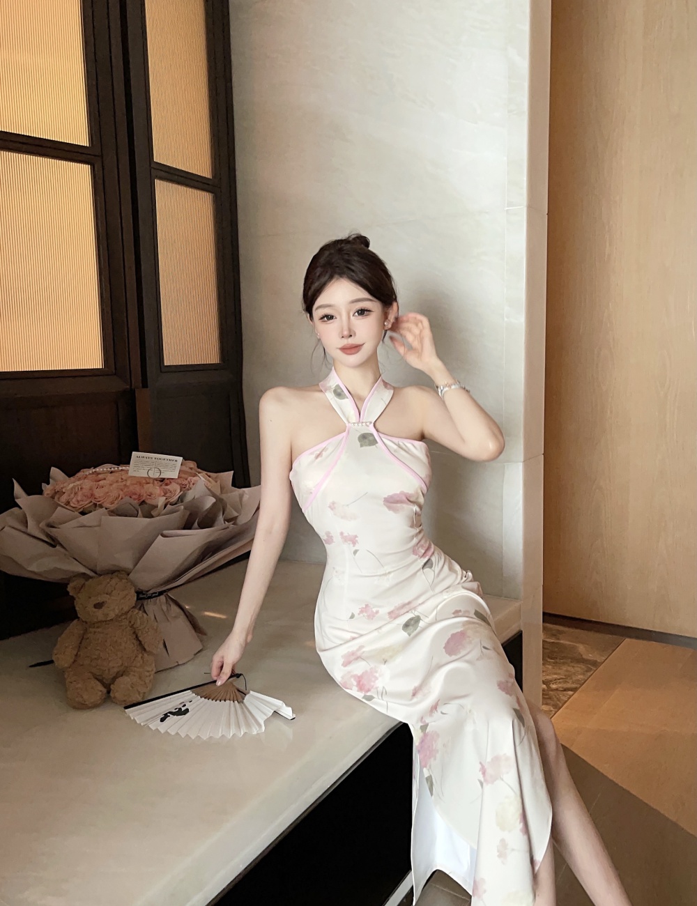 Slim Chinese style dress retro cheongsam for women