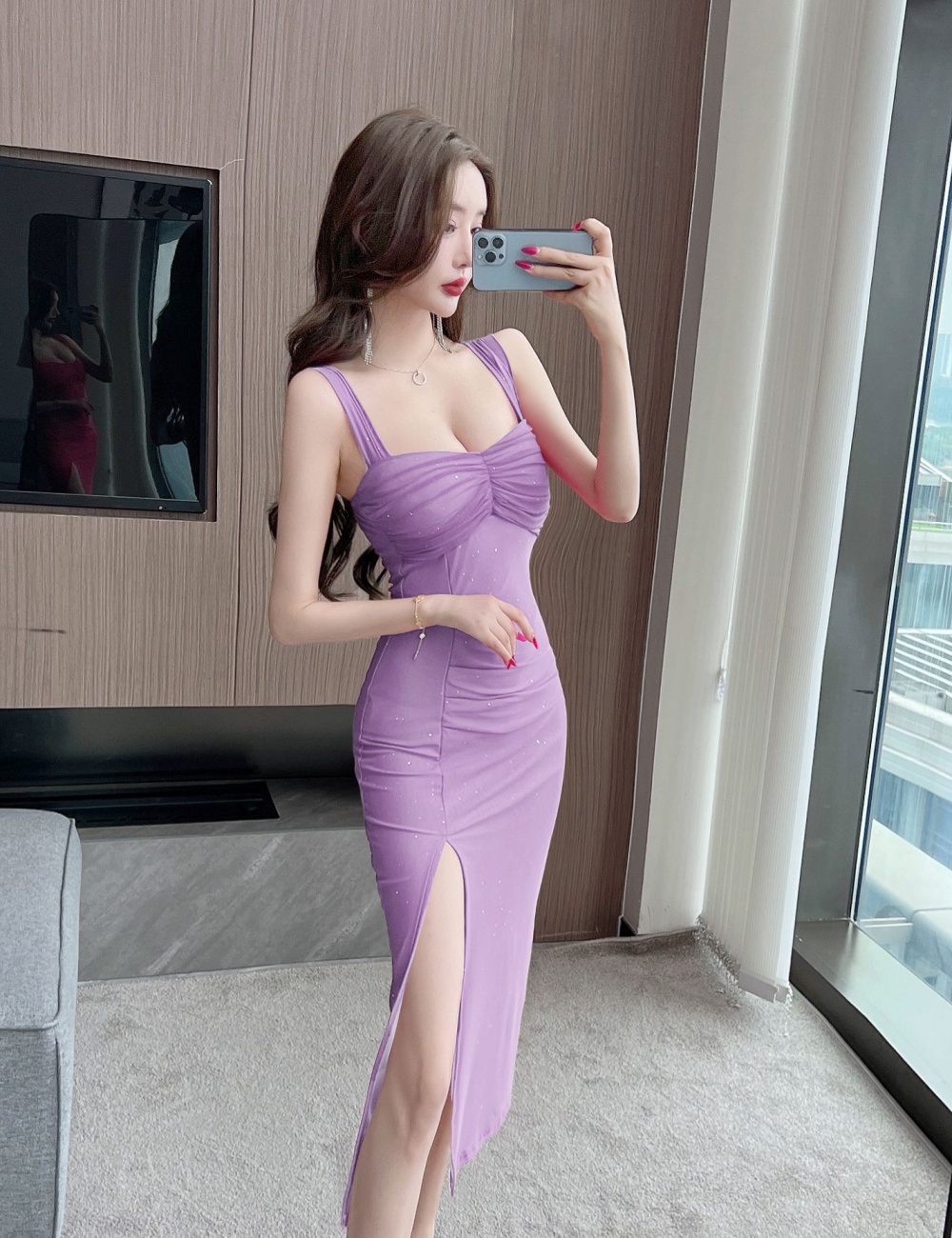 Slim package hip enticement mermaid sling sexy dress