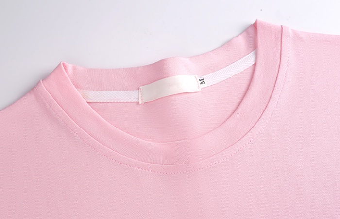 Slim summer T-shirt round neck pure cotton tops