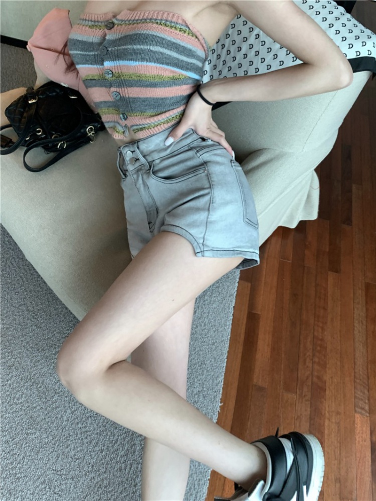 Casual high waist pants summer shorts for women