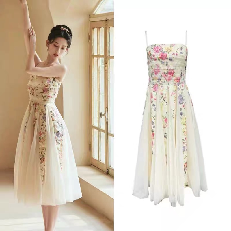 Slim summer dress temperament long dress for women