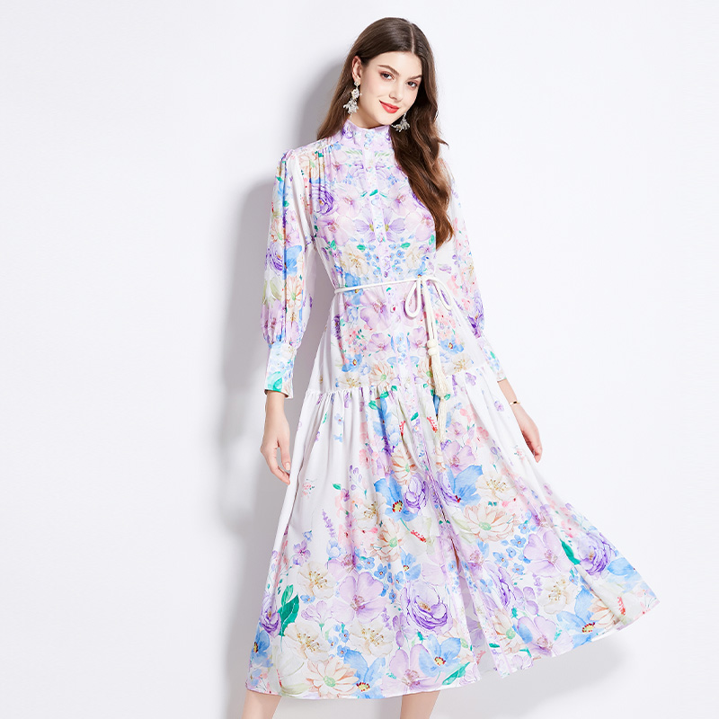 Spring and summer national style retro dress