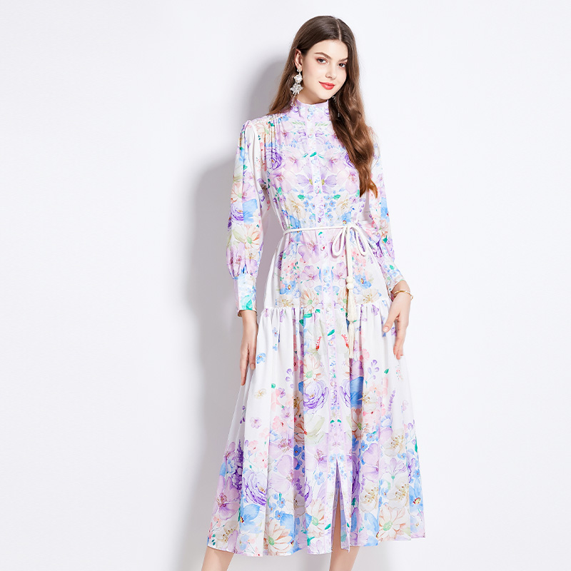 Spring and summer national style retro dress