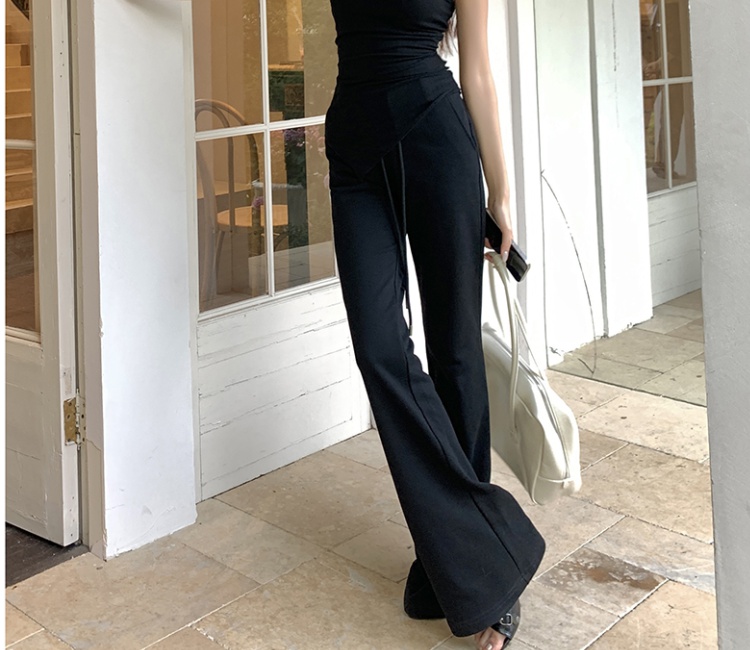 Lazy flare pants slim wide leg pants for women