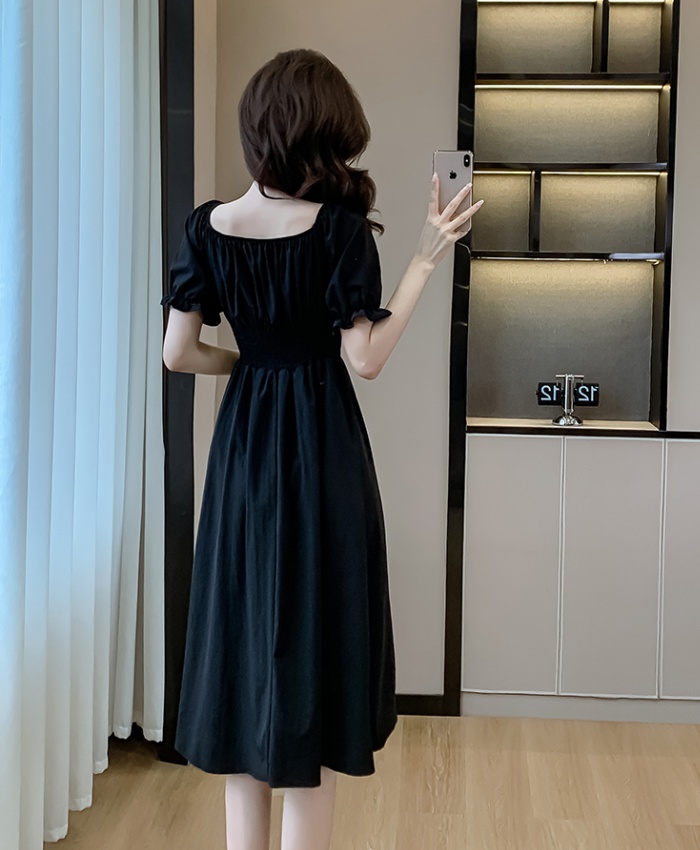 Light luxury wear black Hepburn style dress