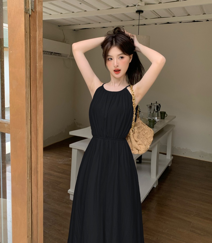 France style fold long dress summer dress for women