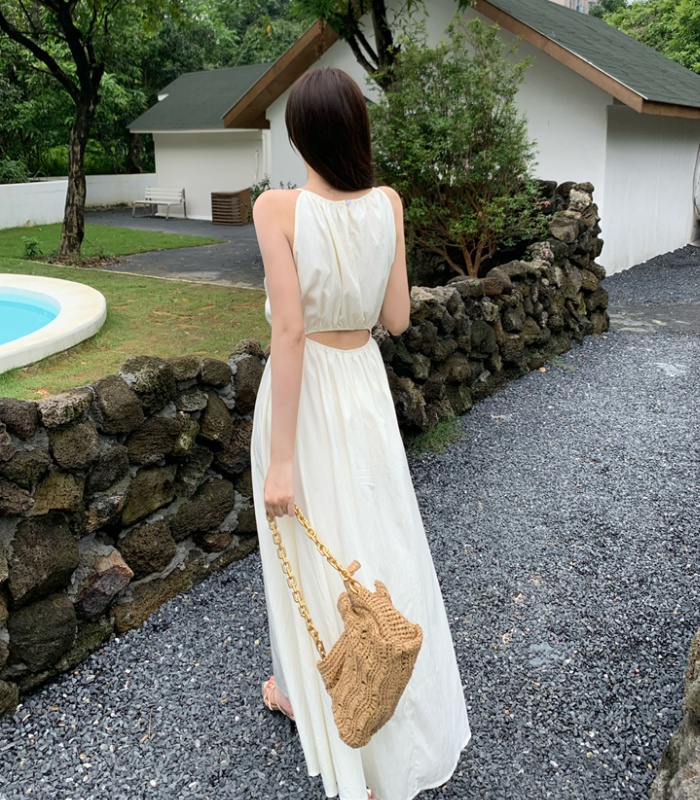 France style fold long dress summer dress for women